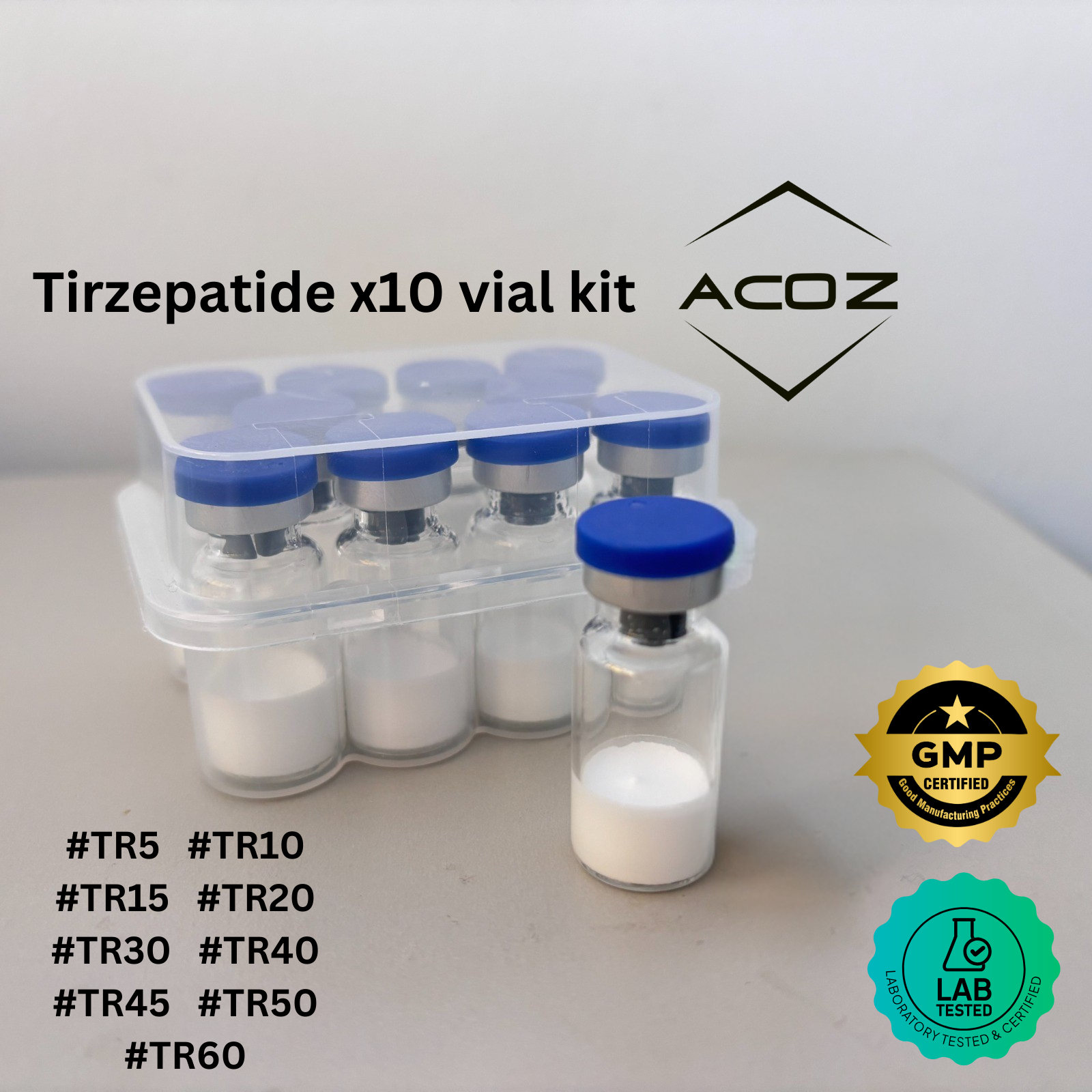 tirzepatide vials uk TR40 40mg Research Peptide Tirzepatide x10 Vial Kit